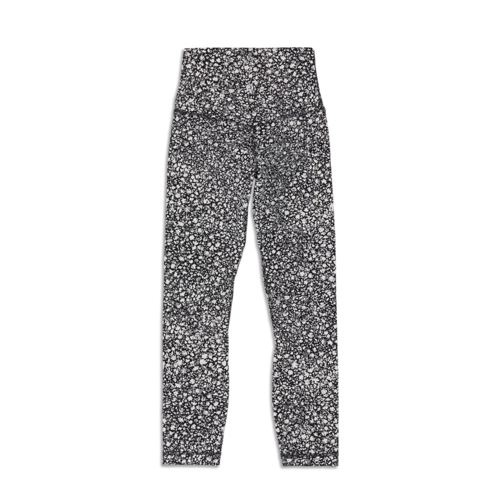 lululemon Align High-Rise Crop 21’, Venture Floral Alpine White Black